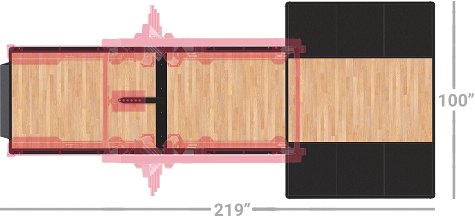 Chart A300 Rack and a Half Insert with Platform 1